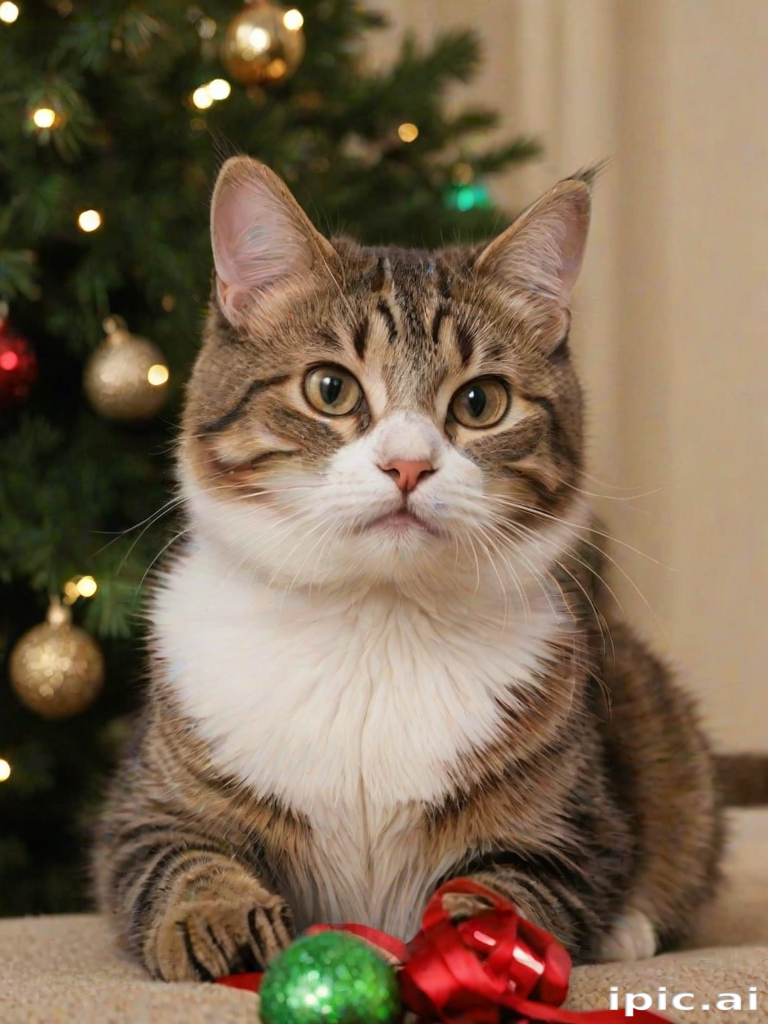 pictures of cats for christmas