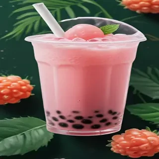 aesthetic boba tea background