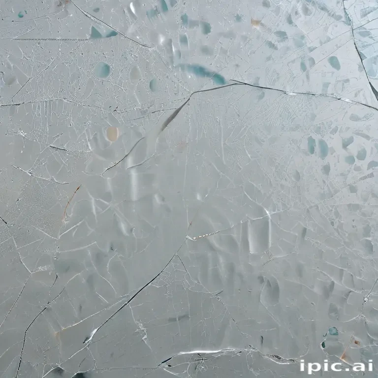 cracked glass transparent