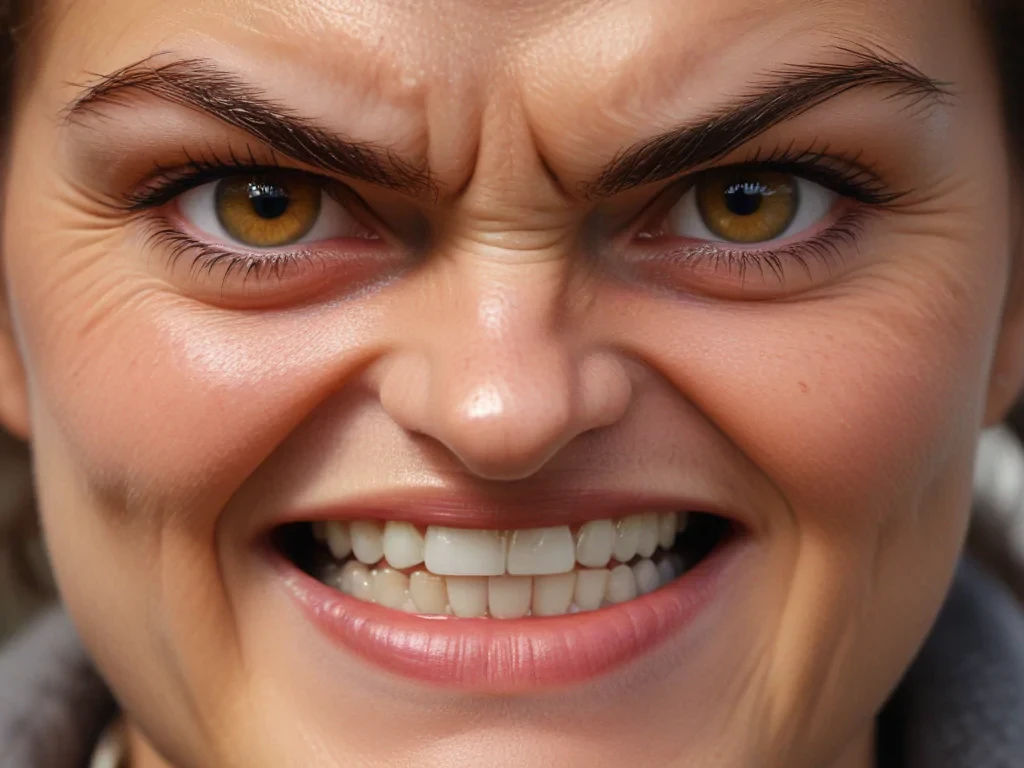 angry face