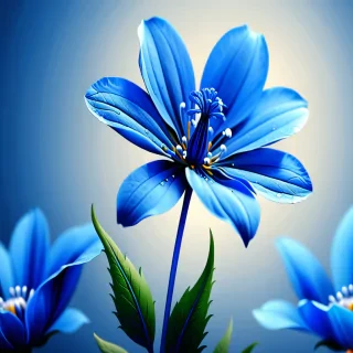 blue flower wallpaper