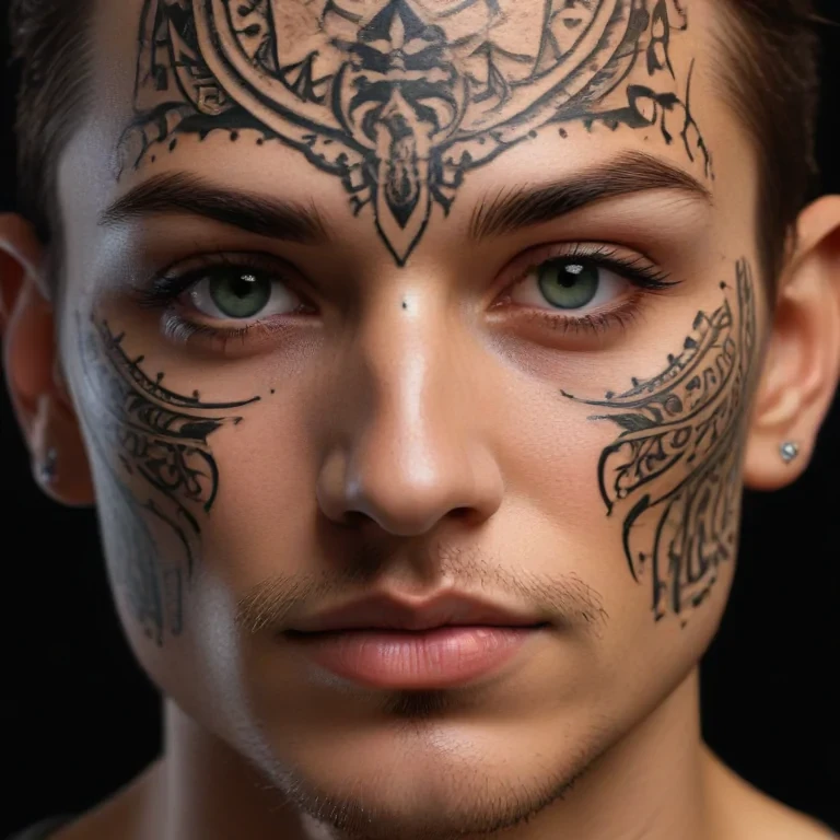 face tattoo png