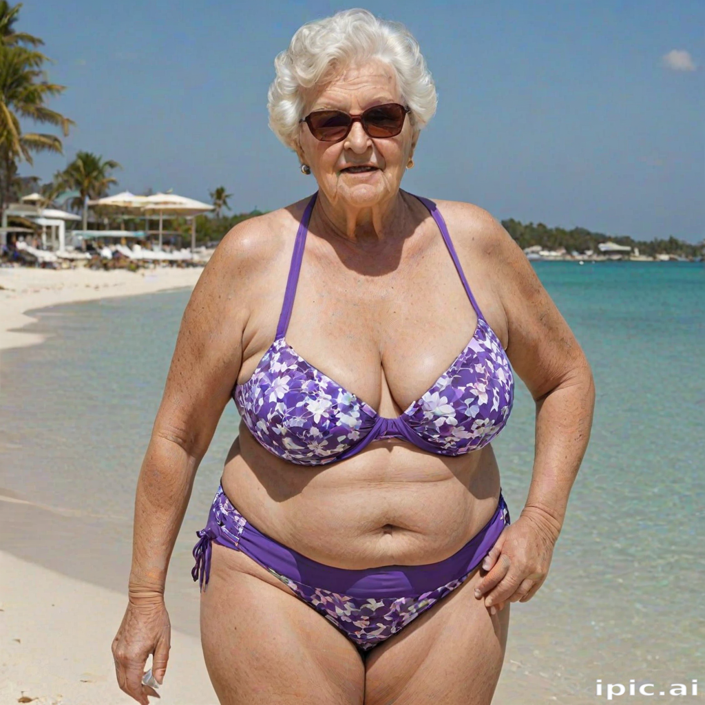 fat granny bikini