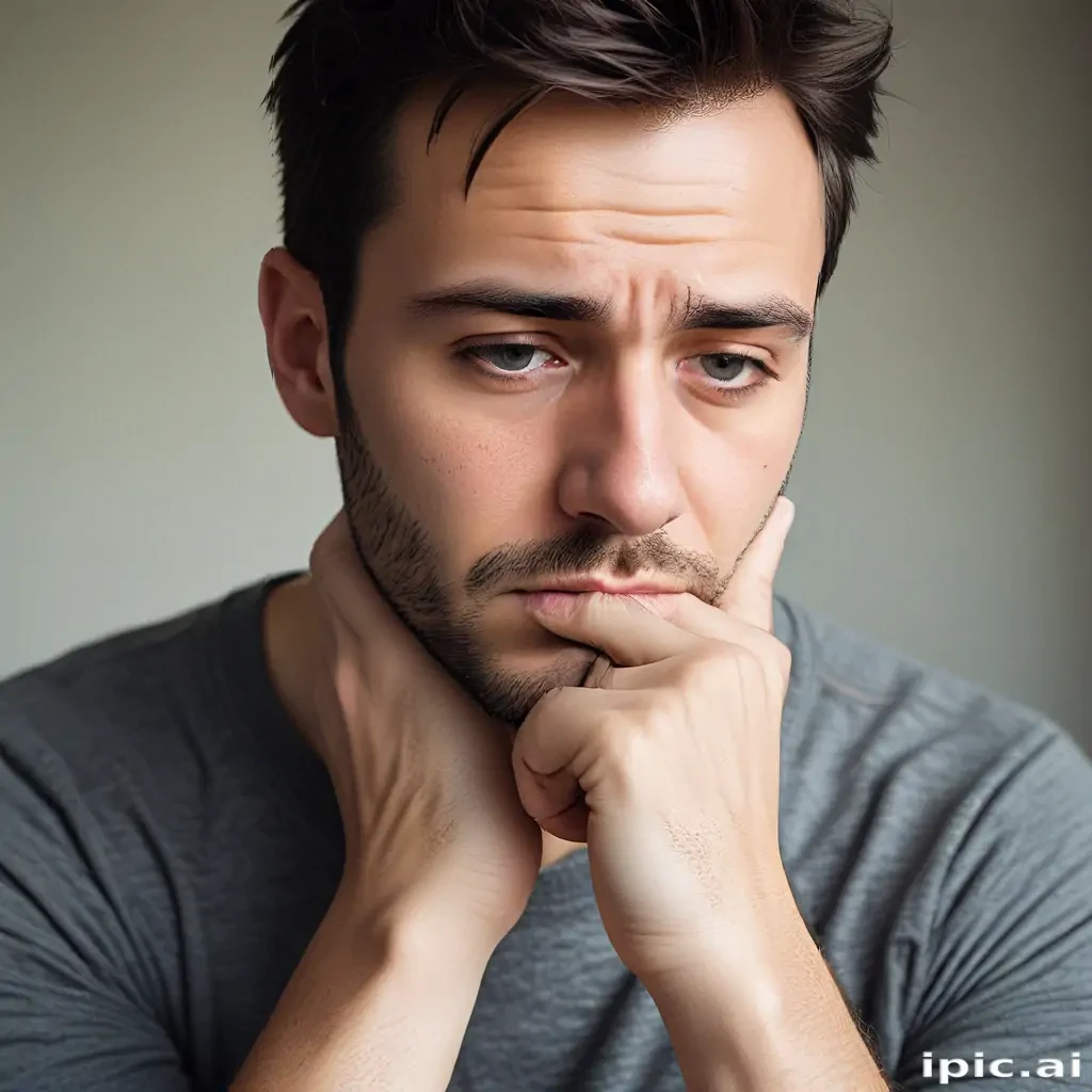 man in sad