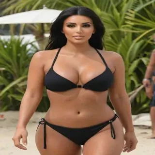 Kim Kardashian in bikini
