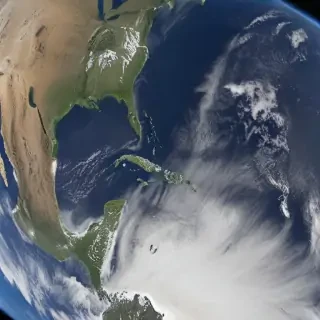 earth from space