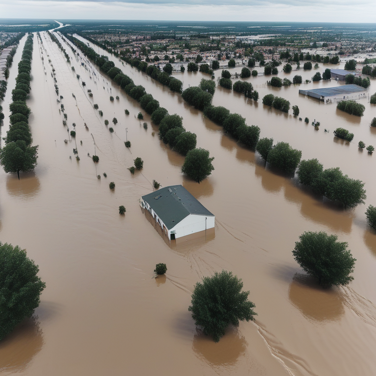 Devastating Flooding Submerges Homes and Roads, Transforming Landscape ...
