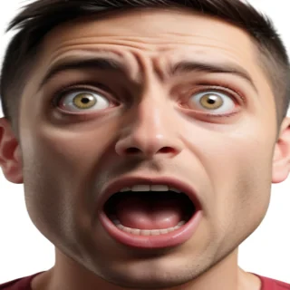 shocked face png