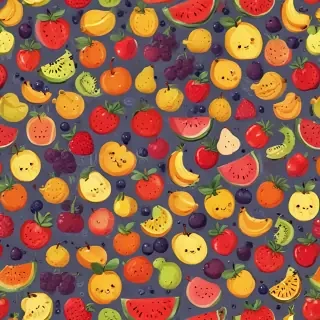 cartoon fruit