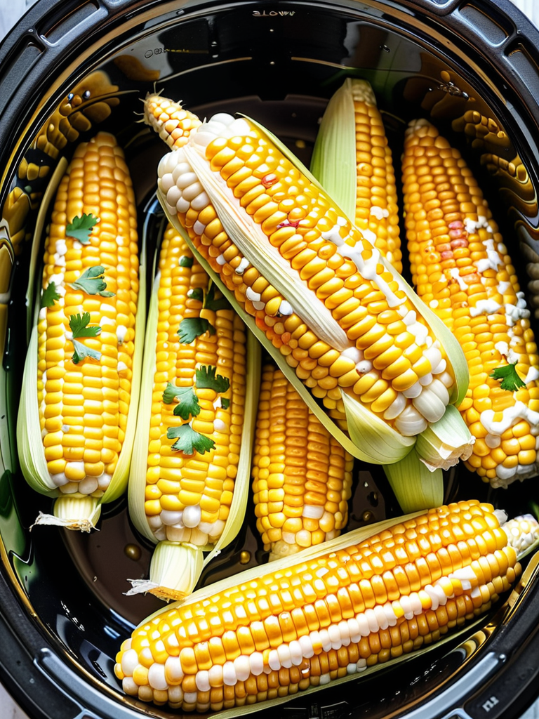 corn on the cob in a slow cooker