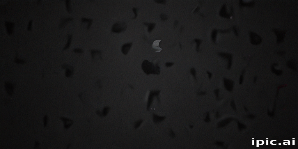 Abstract Black Background with Subtle Patterns and Light Reflections