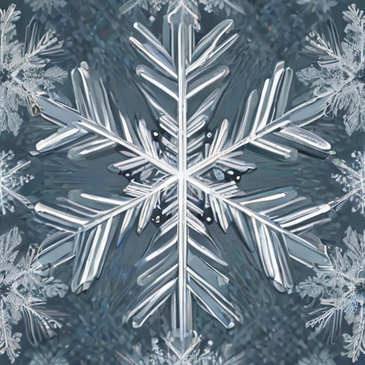 transparent snowflake