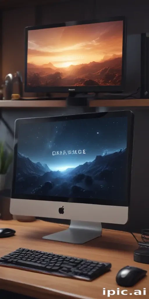 computer mockup