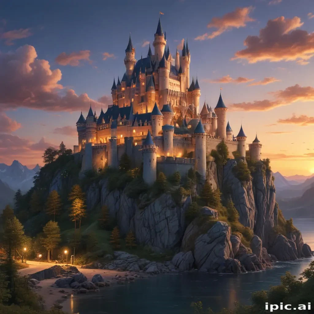 castle in cartoon