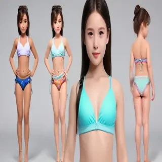 ai young girl bikini