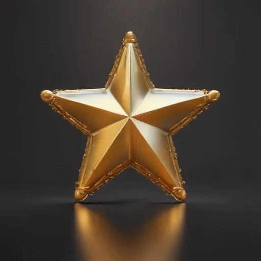 transparent gold star
