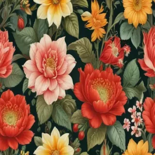 vintage flower illustration