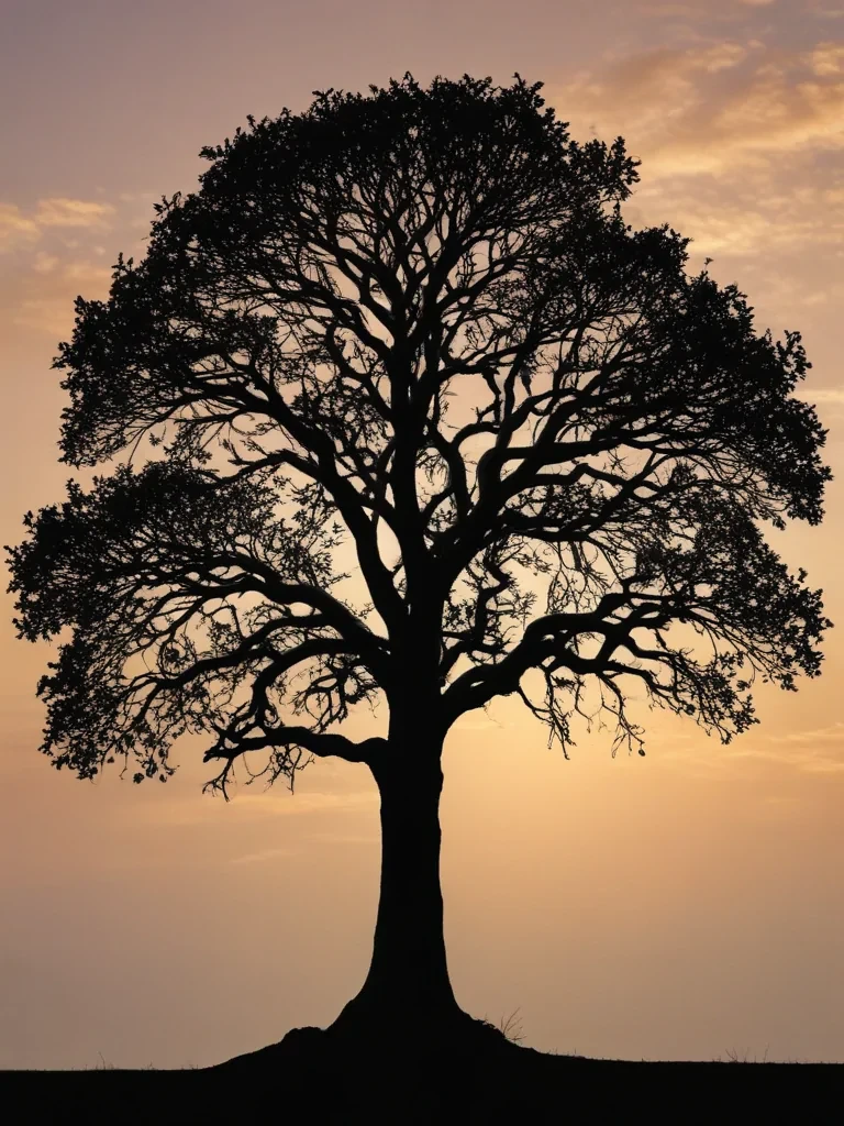 silhouette tree png
