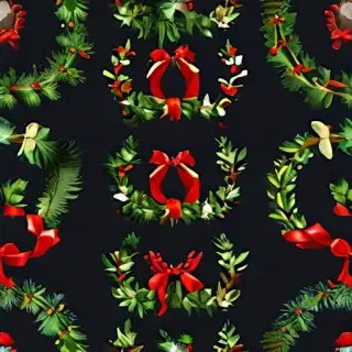 christmas wreath clip art