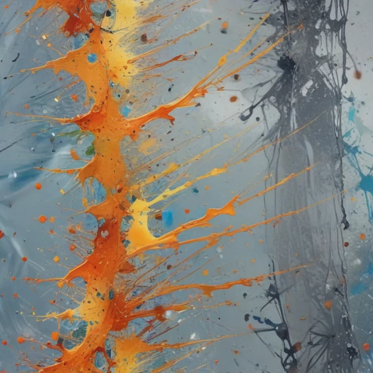 transparent paint splatter