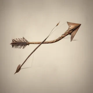 drawn arrow