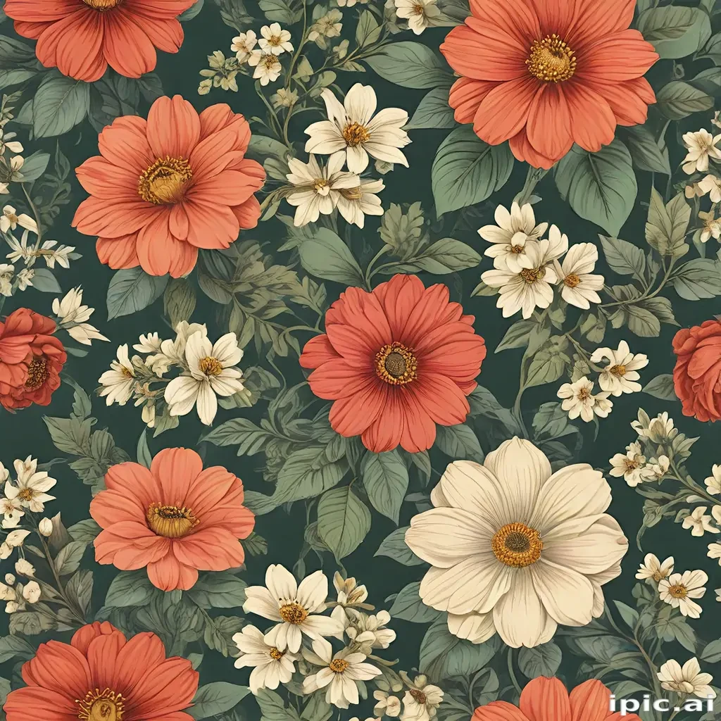 vintage flower illustration