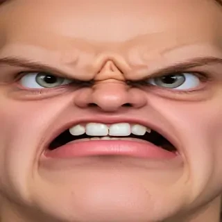 angry face