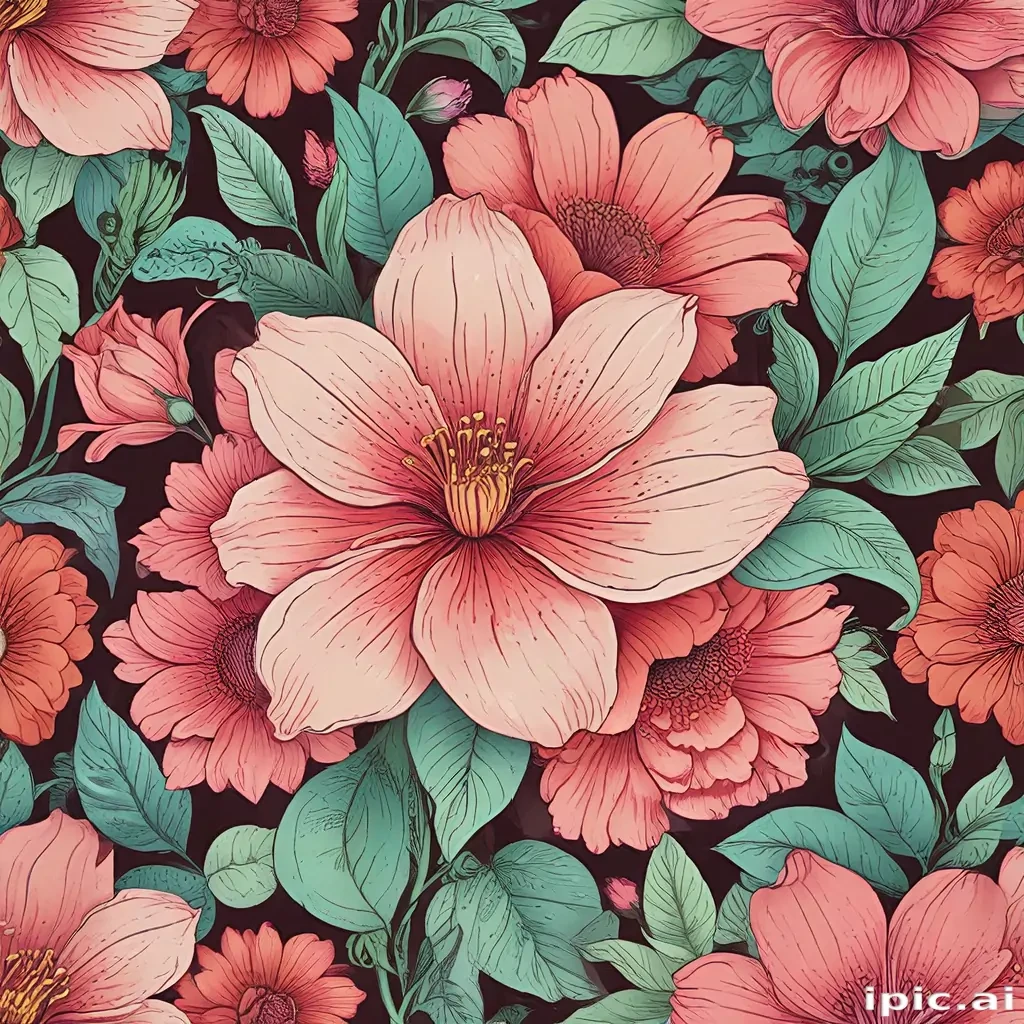 flowers to draw in color