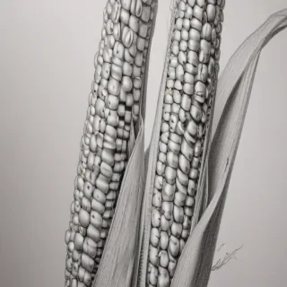 corn drawing