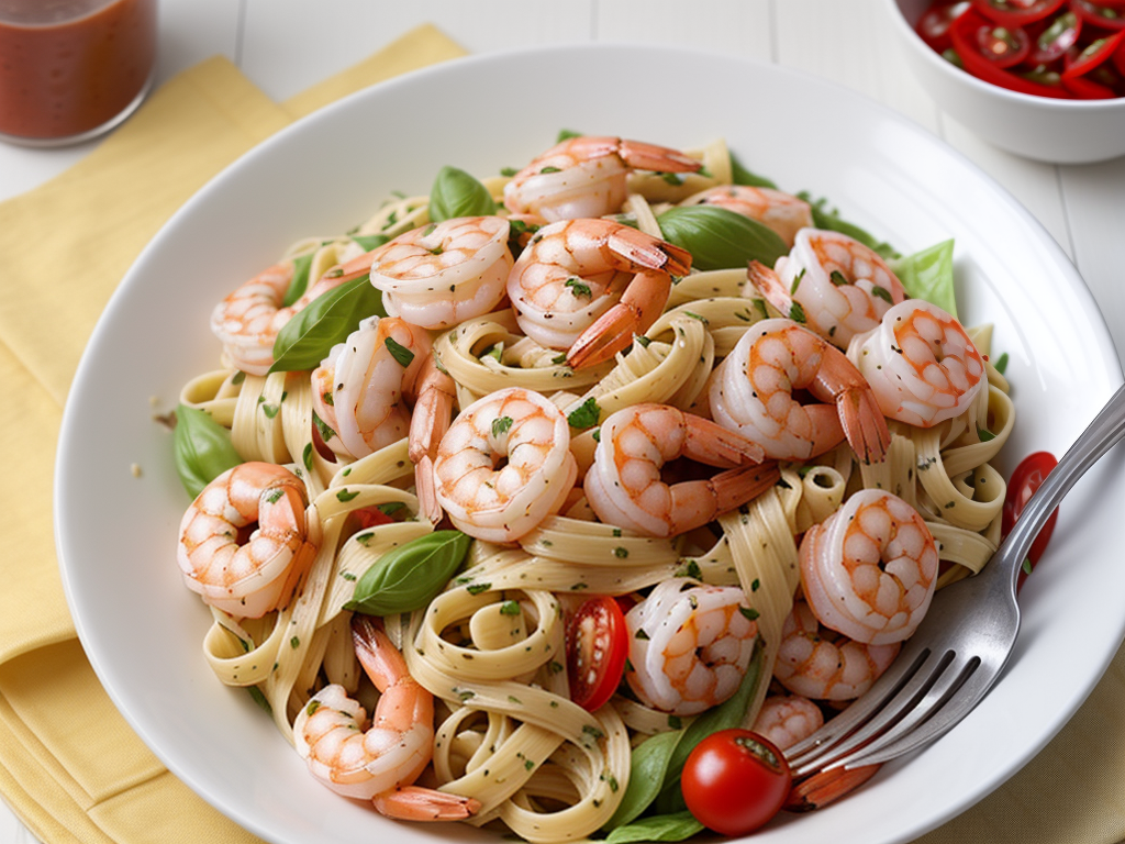 shrimp pasta salad italian dressing
