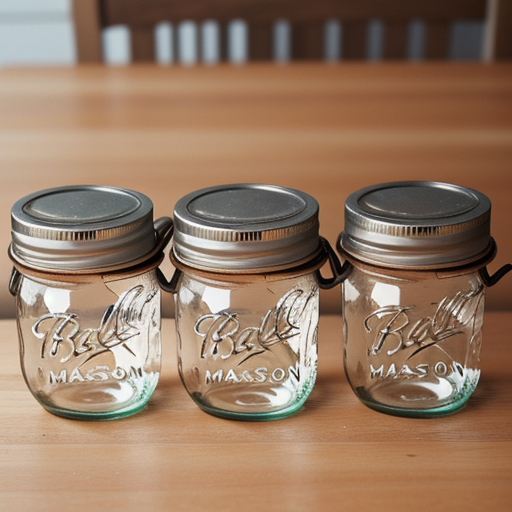 mason jar lids with rings