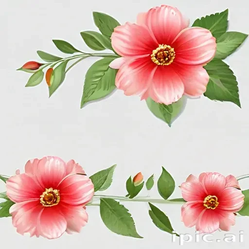 flower transparent border