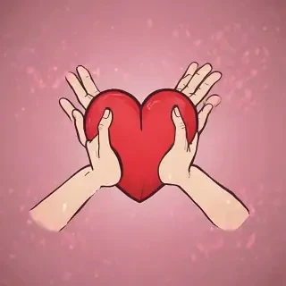 heart hands clipart