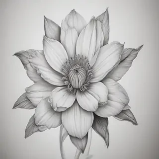 flower drawings pencil