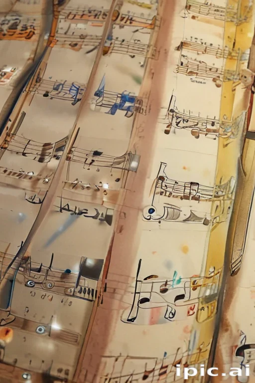 transparent music notes