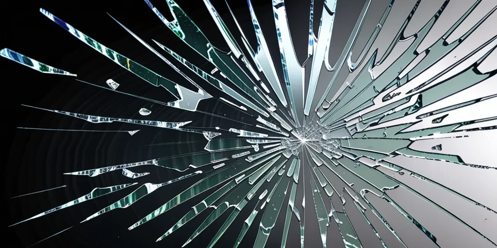 broken glass overlay
