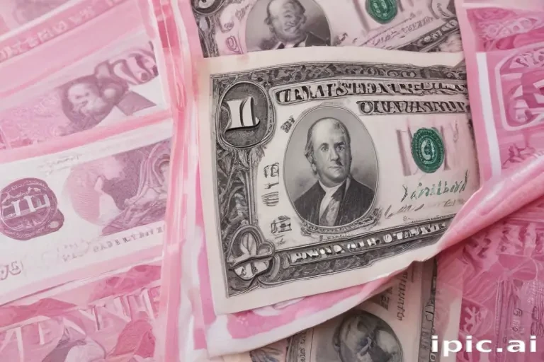 pink money background
