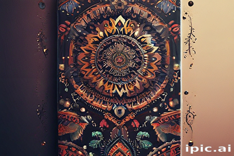 Intricate Mandala Design with Rich Patterns and Vibrant Earthy Tones