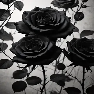 black roses background