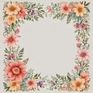 free flower border clipart