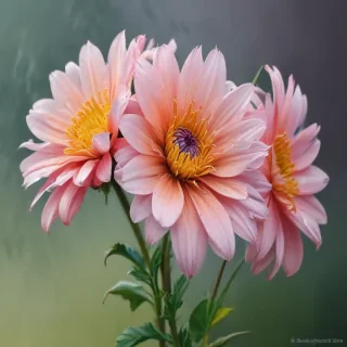 drawings of flowers in color