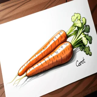 carrot drawing