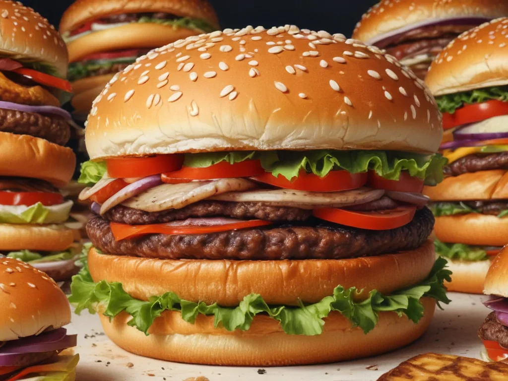 hamburger drawing