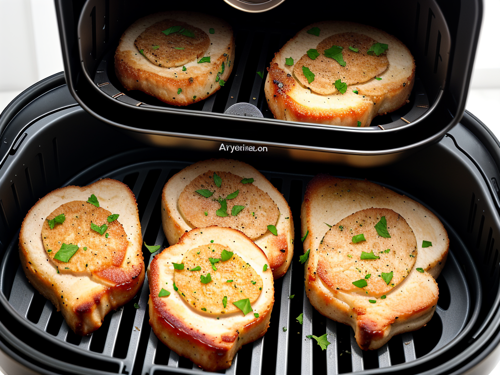 air fryer parmesan pork chops