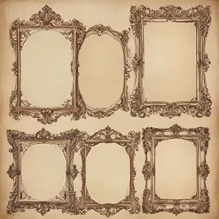 vintage frames png