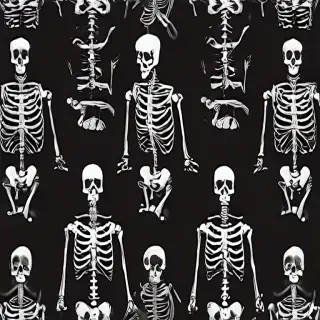 skeleton background