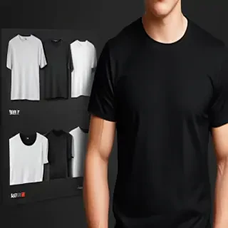 black mockup t shirt