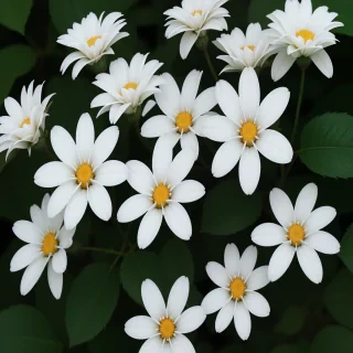 white flowers png