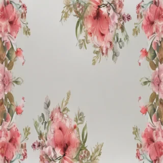 transparent floral border
