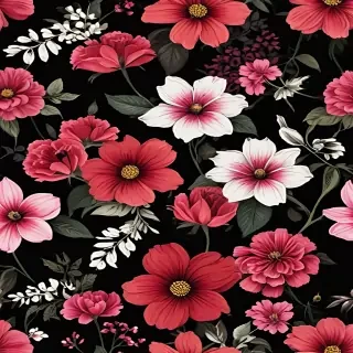 flower black background